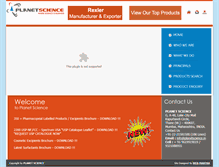 Tablet Screenshot of planetscience.in